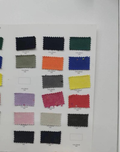 HW1036# 32S棉雙紗2*2螺紋 幅寬：125CM  克重：500G/M2 ±5% 成分：96%C  4%SP  0縮率 側面照